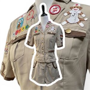 Customized Halloween Costume Summer Camp Scout Nurse Two Piece Set